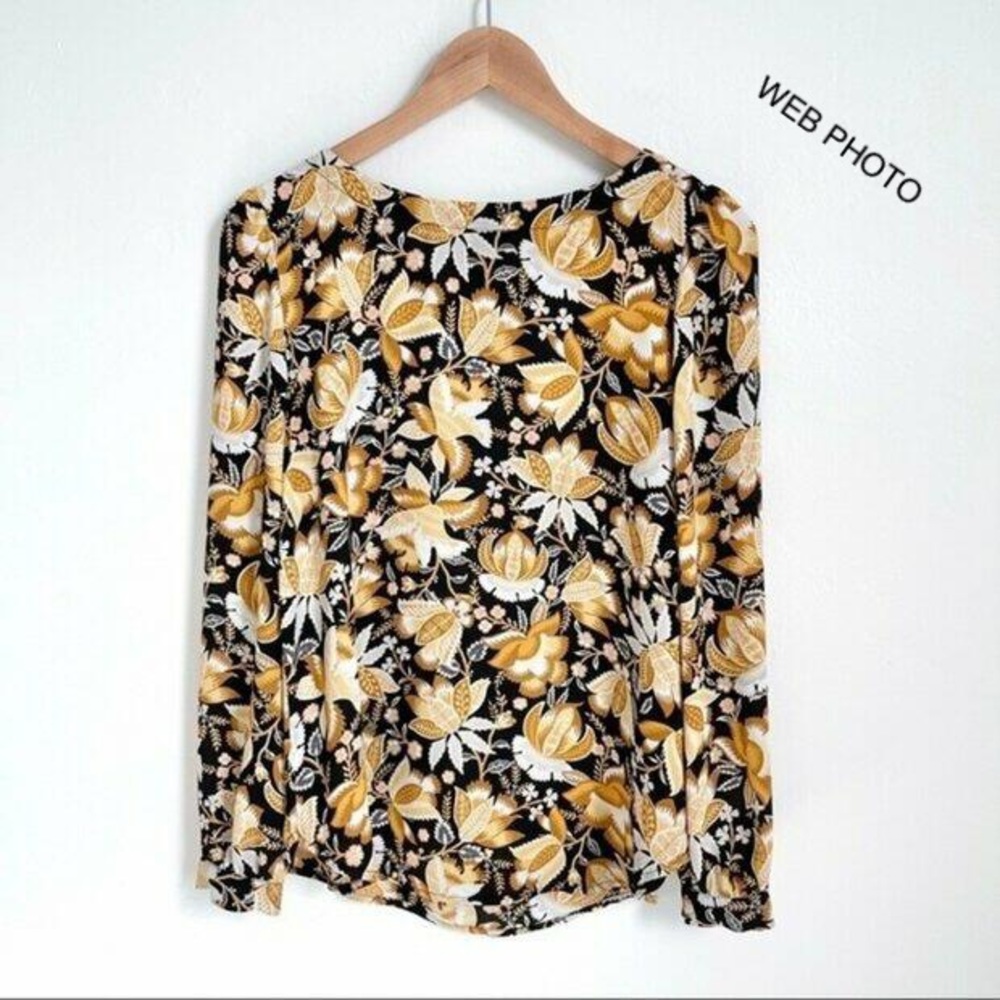 Loft Floral Button Down Shirt